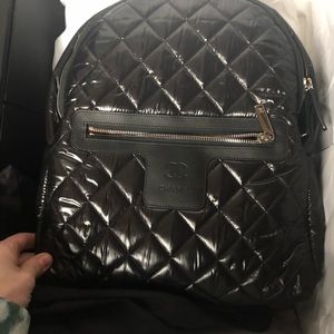 CHANEL Black Nylon Coco Cocoon Backpack Bag